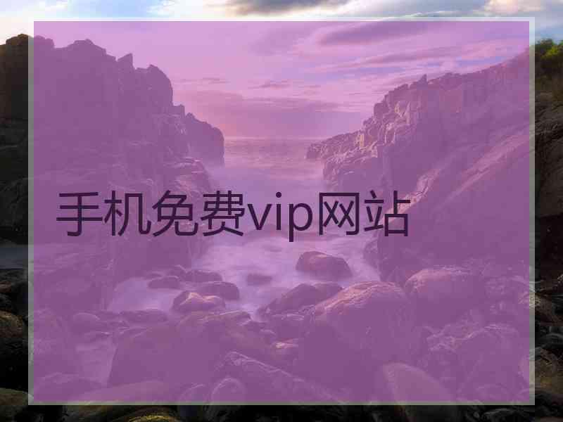 手机免费vip网站