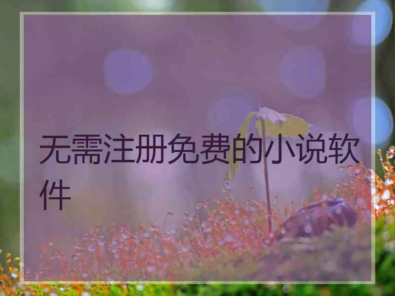 无需注册免费的小说软件