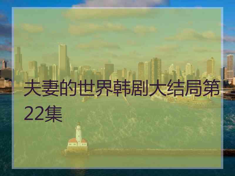 夫妻的世界韩剧大结局第22集