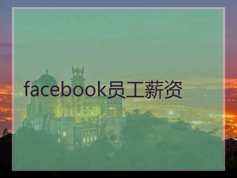 facebook员工薪资