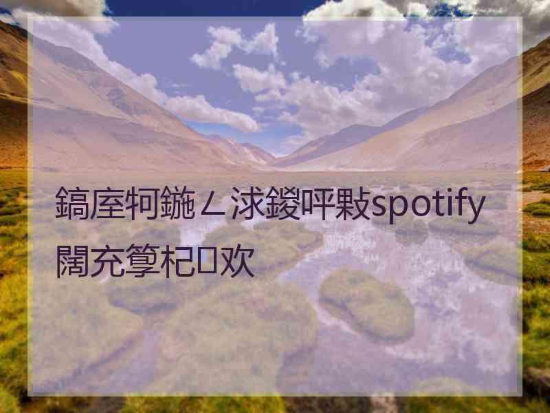 鎬庢牱鍦ㄥ浗鍐呯敤spotify闊充箰杞欢