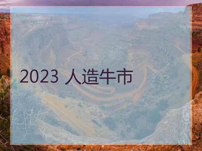 2023 人造牛市