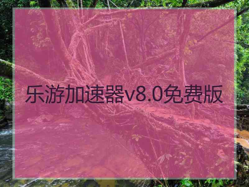 乐游加速器v8.0免费版