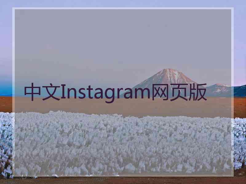 中文Instagram网页版