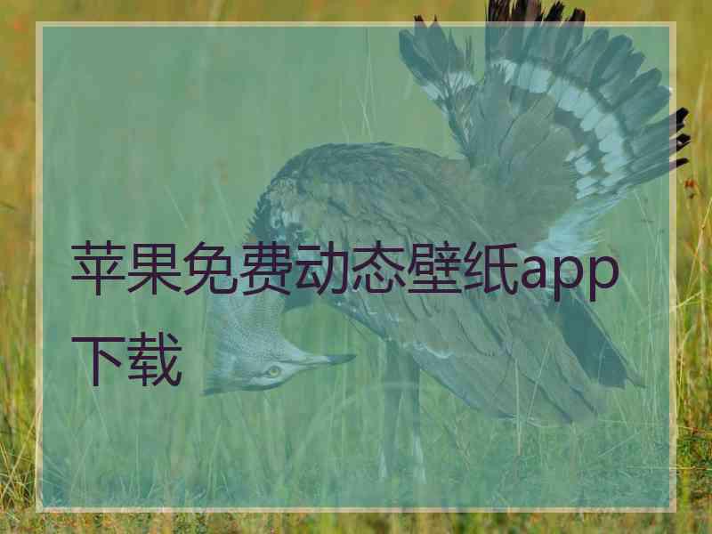 苹果免费动态壁纸app下载