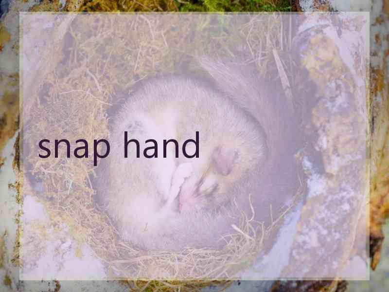 snap hand