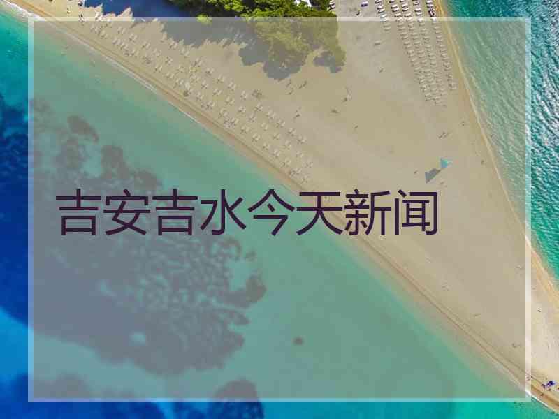 吉安吉水今天新闻