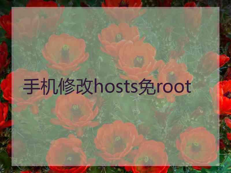 手机修改hosts免root