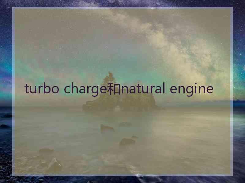 turbo charge和natural engine