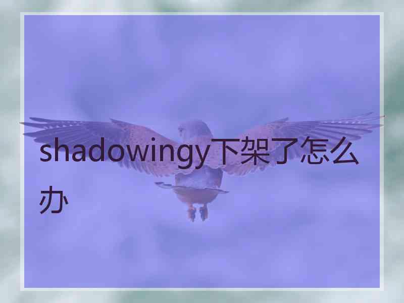 shadowingy下架了怎么办