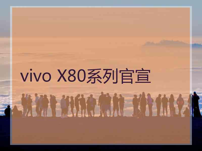 vivo X80系列官宣