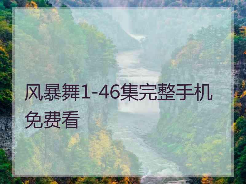 风暴舞1-46集完整手机免费看