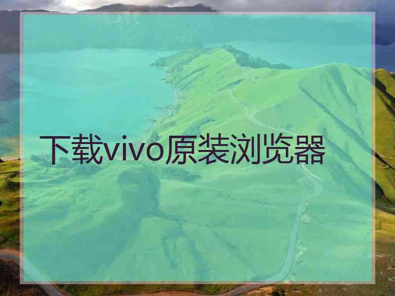 下载vivo原装浏览器