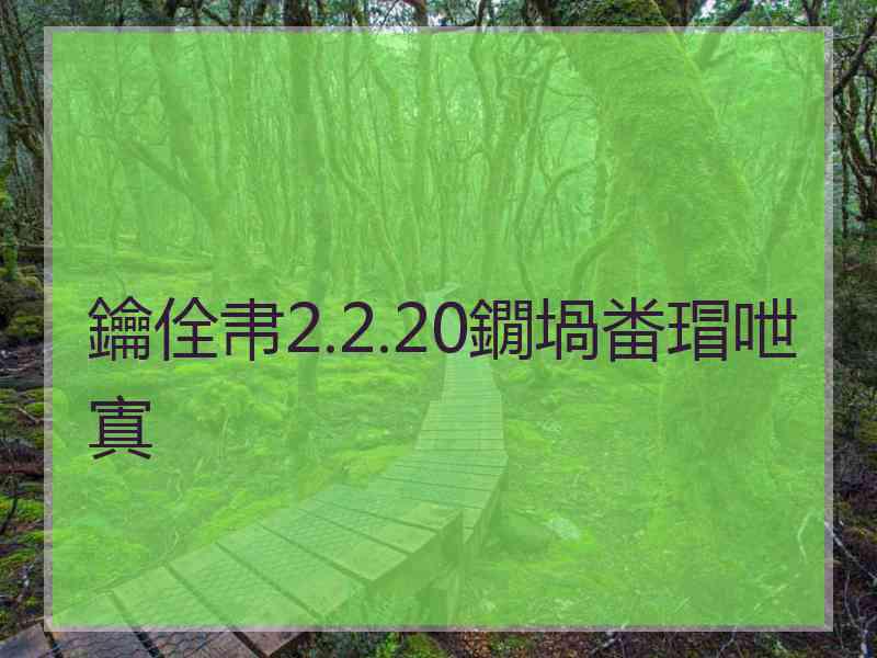 鑰佺帇2.2.20鐗堝畨瑁呭寘