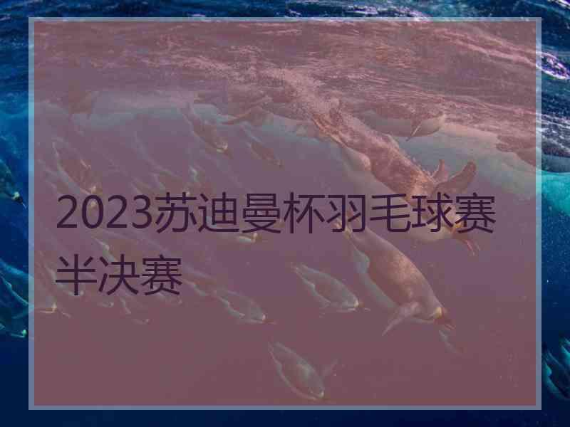 2023苏迪曼杯羽毛球赛半决赛