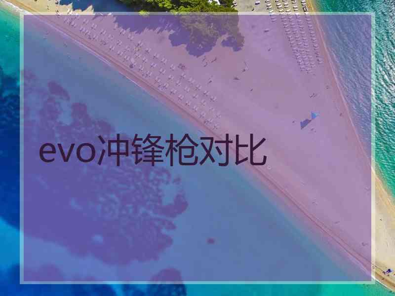 evo冲锋枪对比