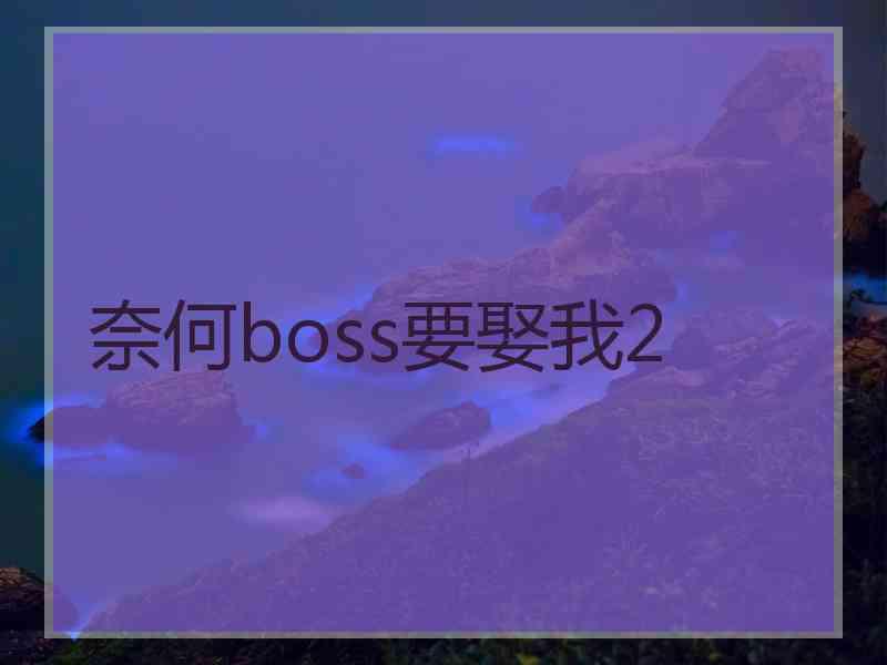 奈何boss要娶我2