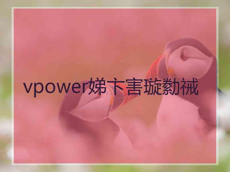 vpower娣卞害璇勬祴