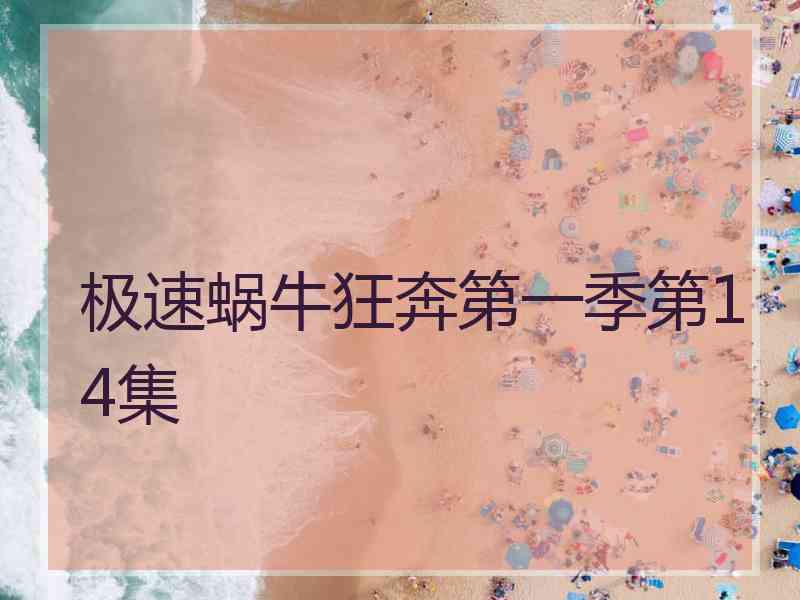 极速蜗牛狂奔第一季第14集