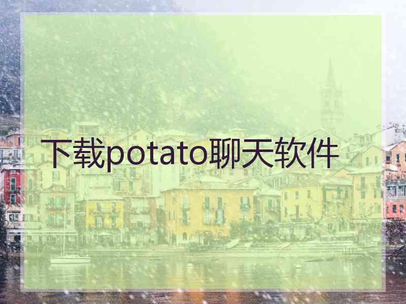 下载potato聊天软件