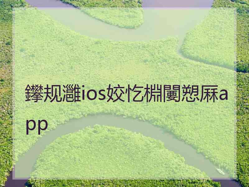 鑻规灉ios姣忔棩闄愬厤app