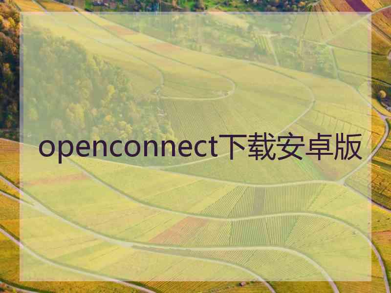 openconnect下载安卓版