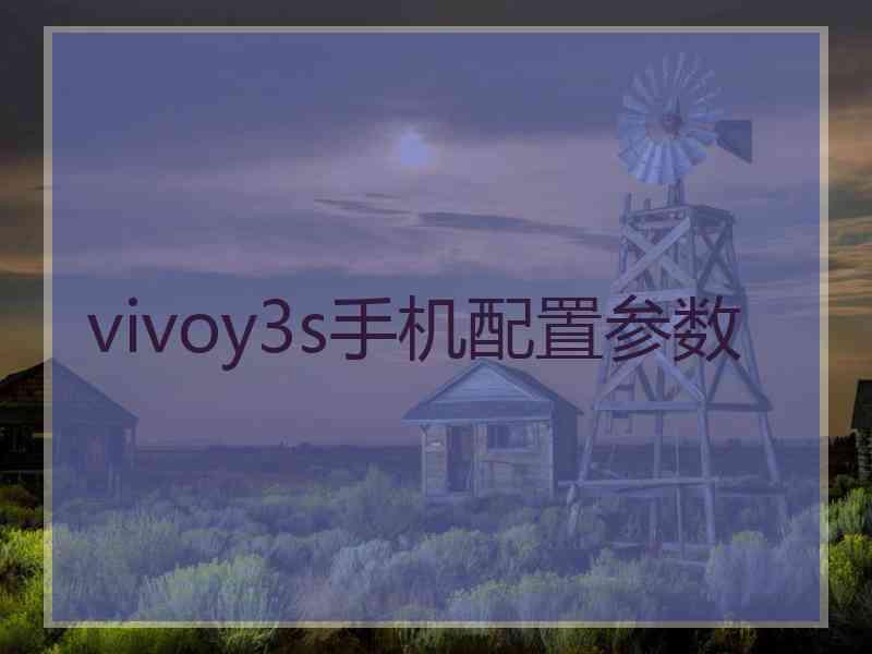 vivoy3s手机配置参数