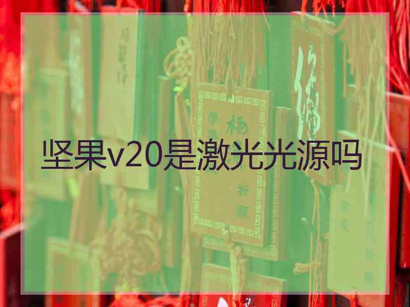 坚果v20是激光光源吗