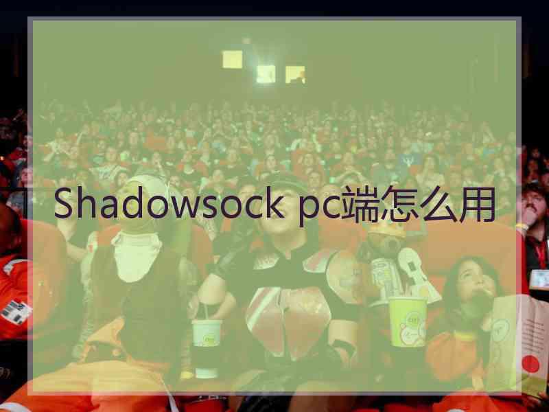 Shadowsock pc端怎么用