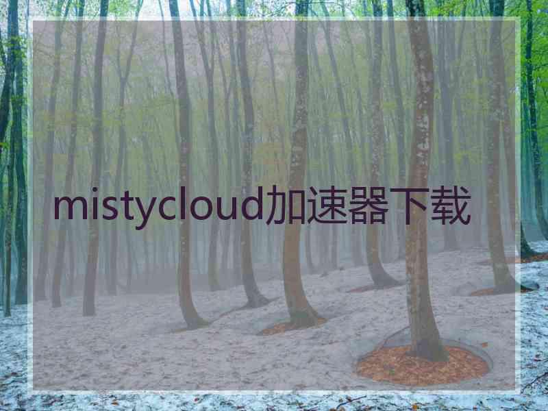 mistycloud加速器下载