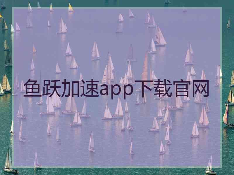 鱼跃加速app下载官网