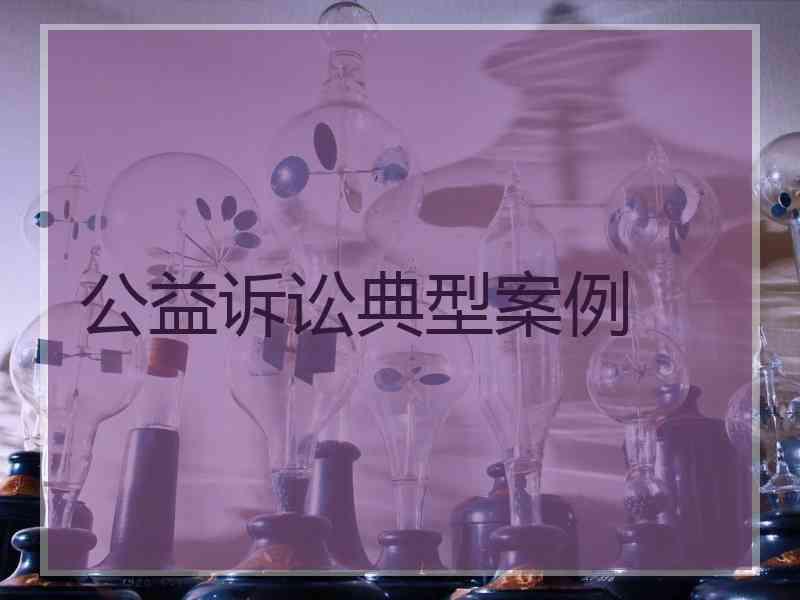 公益诉讼典型案例