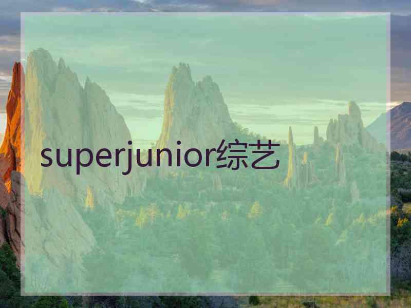 superjunior综艺