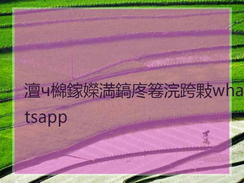 澶ч檰鎵嬫満鎬庝箞浣跨敤whatsapp