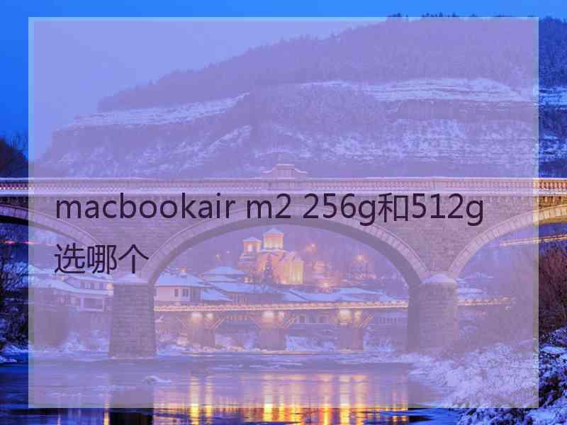 macbookair m2 256g和512g选哪个