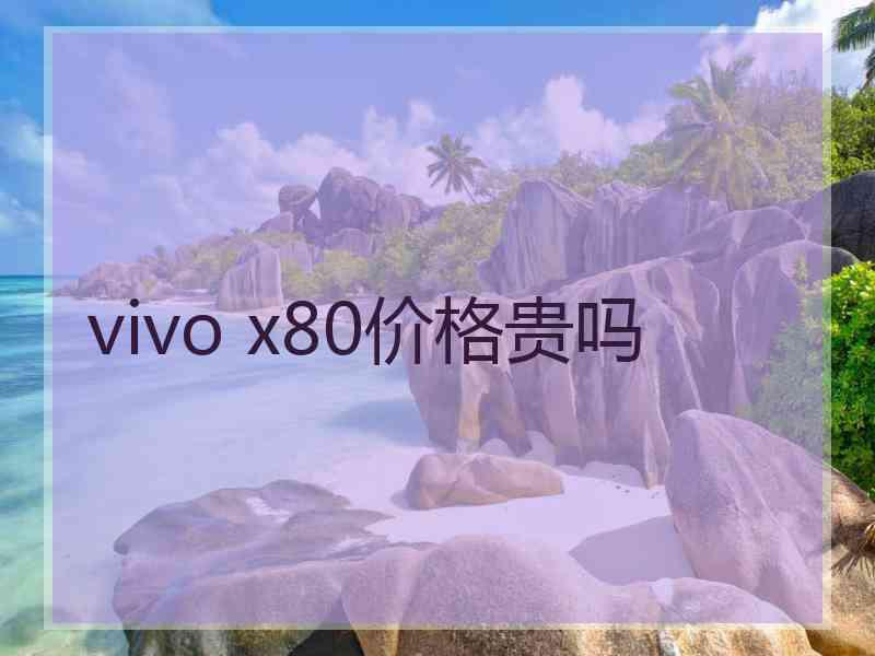 vivo x80价格贵吗