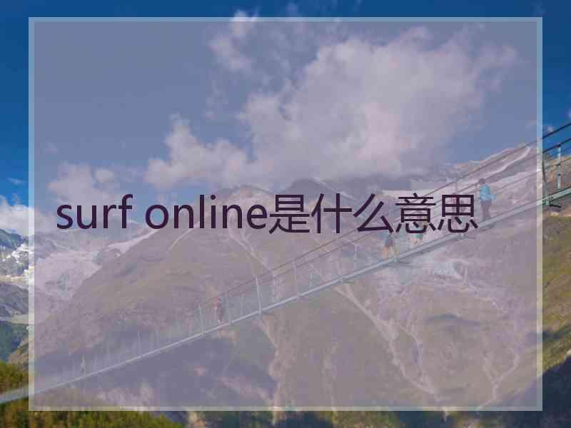 surf online是什么意思