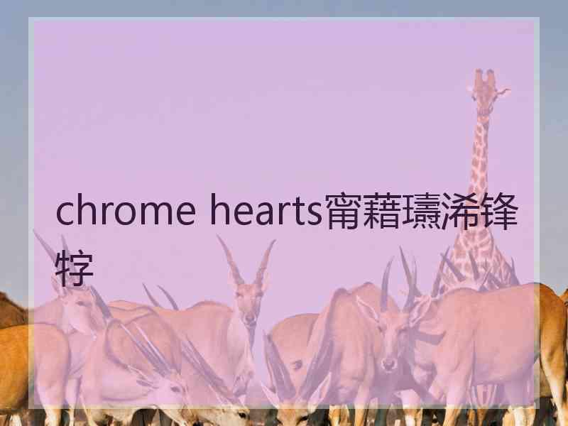 chrome hearts甯藉瓙浠锋牸