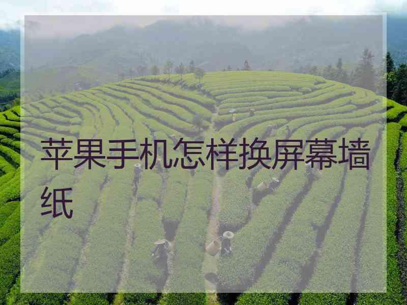 苹果手机怎样换屏幕墙纸