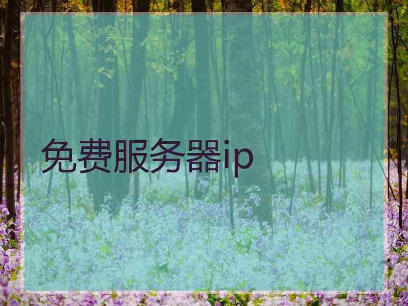 免费服务器ip