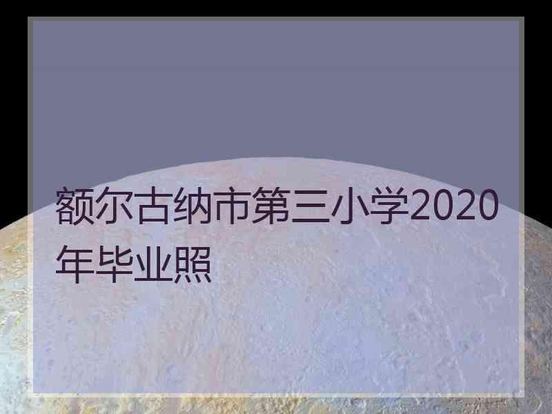 额尔古纳市第三小学2020年毕业照