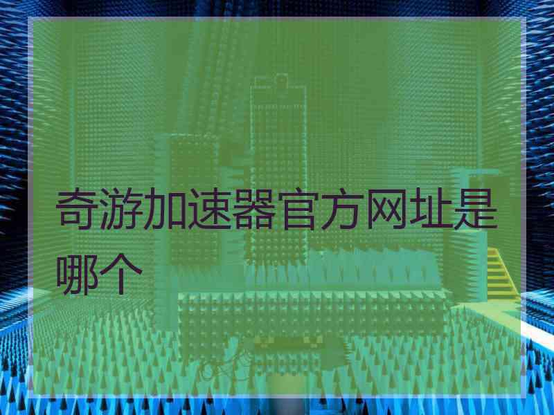 奇游加速器官方网址是哪个