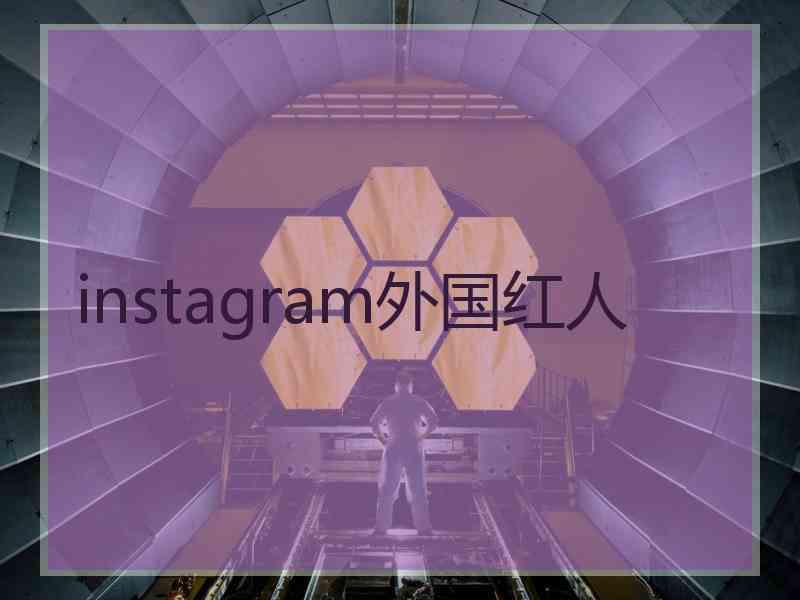 instagram外国红人