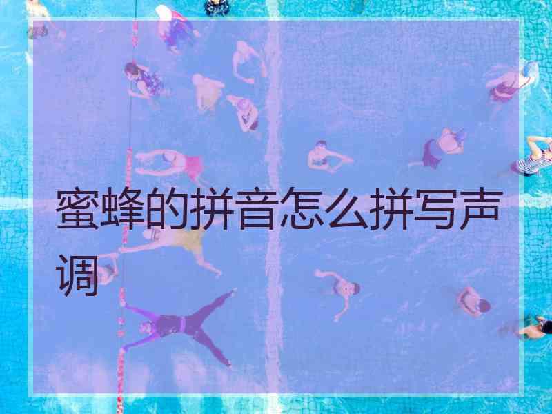 蜜蜂的拼音怎么拼写声调