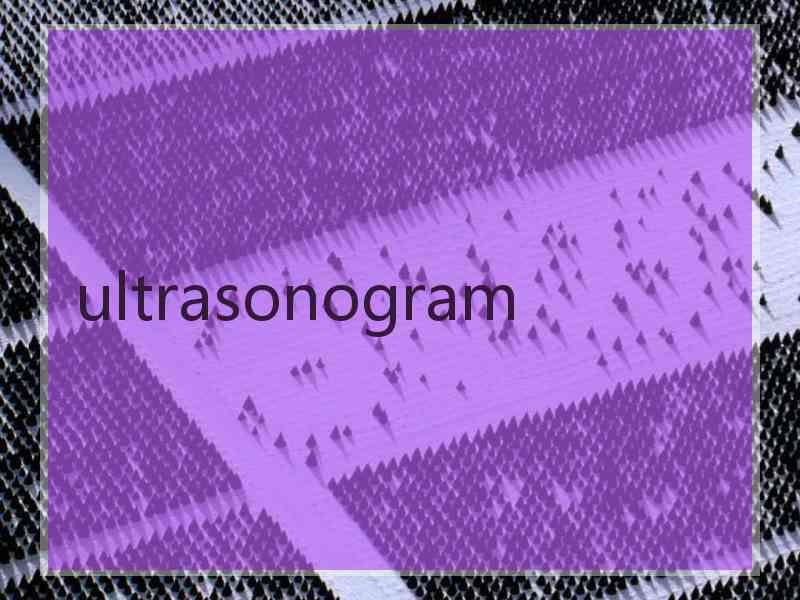 ultrasonogram