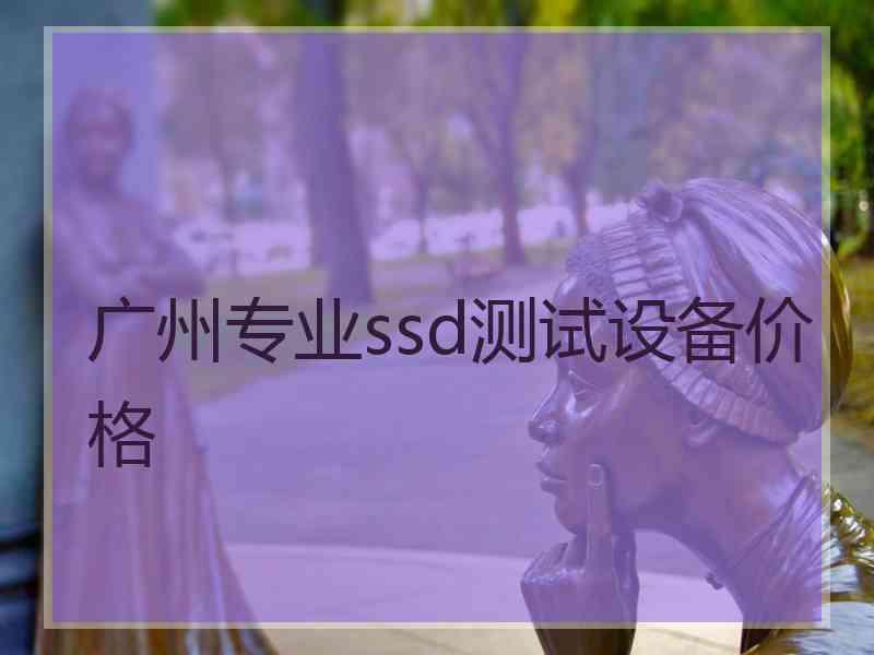 广州专业ssd测试设备价格