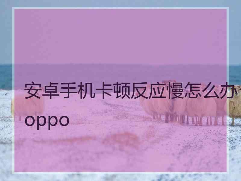 安卓手机卡顿反应慢怎么办oppo