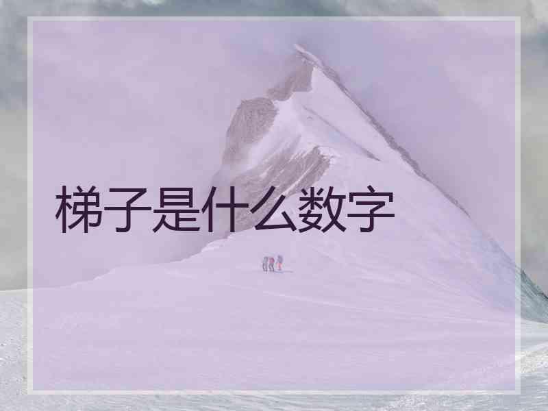 梯子是什么数字