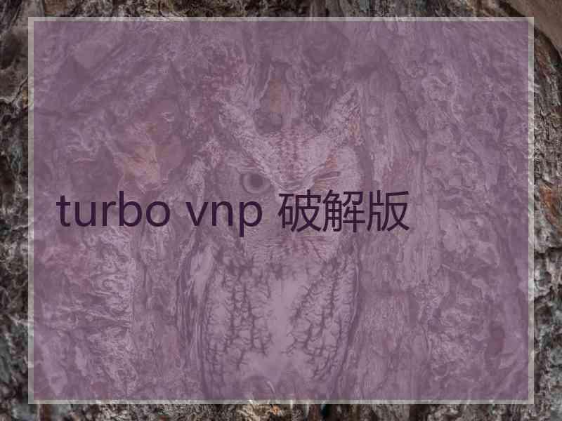 turbo vnp 破解版