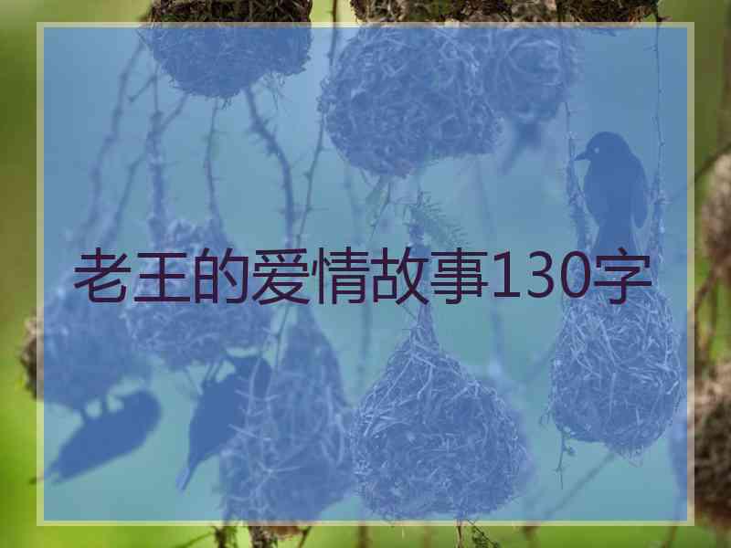 老王的爱情故事130字